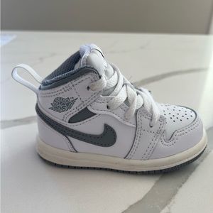 Jordan Baby Toddler Air Jordan 1 Mid White-Grey